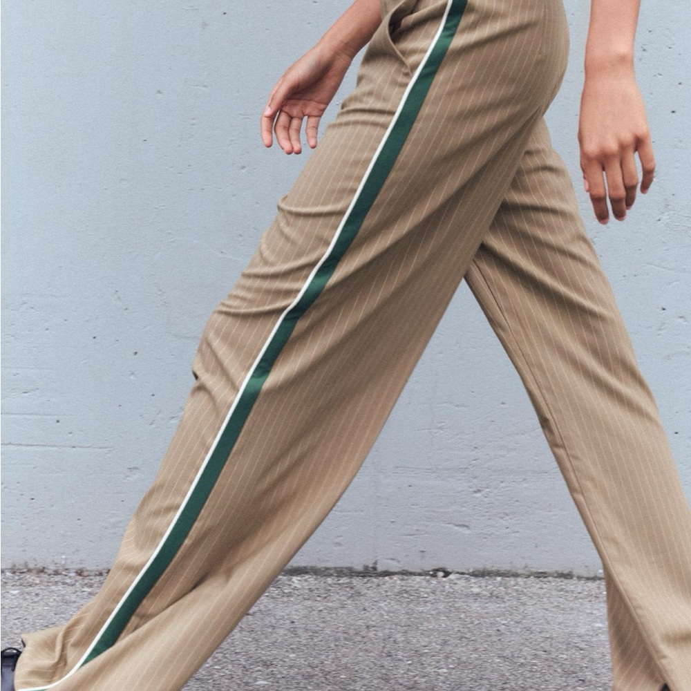 Zara Pinstripe Boxer Pants